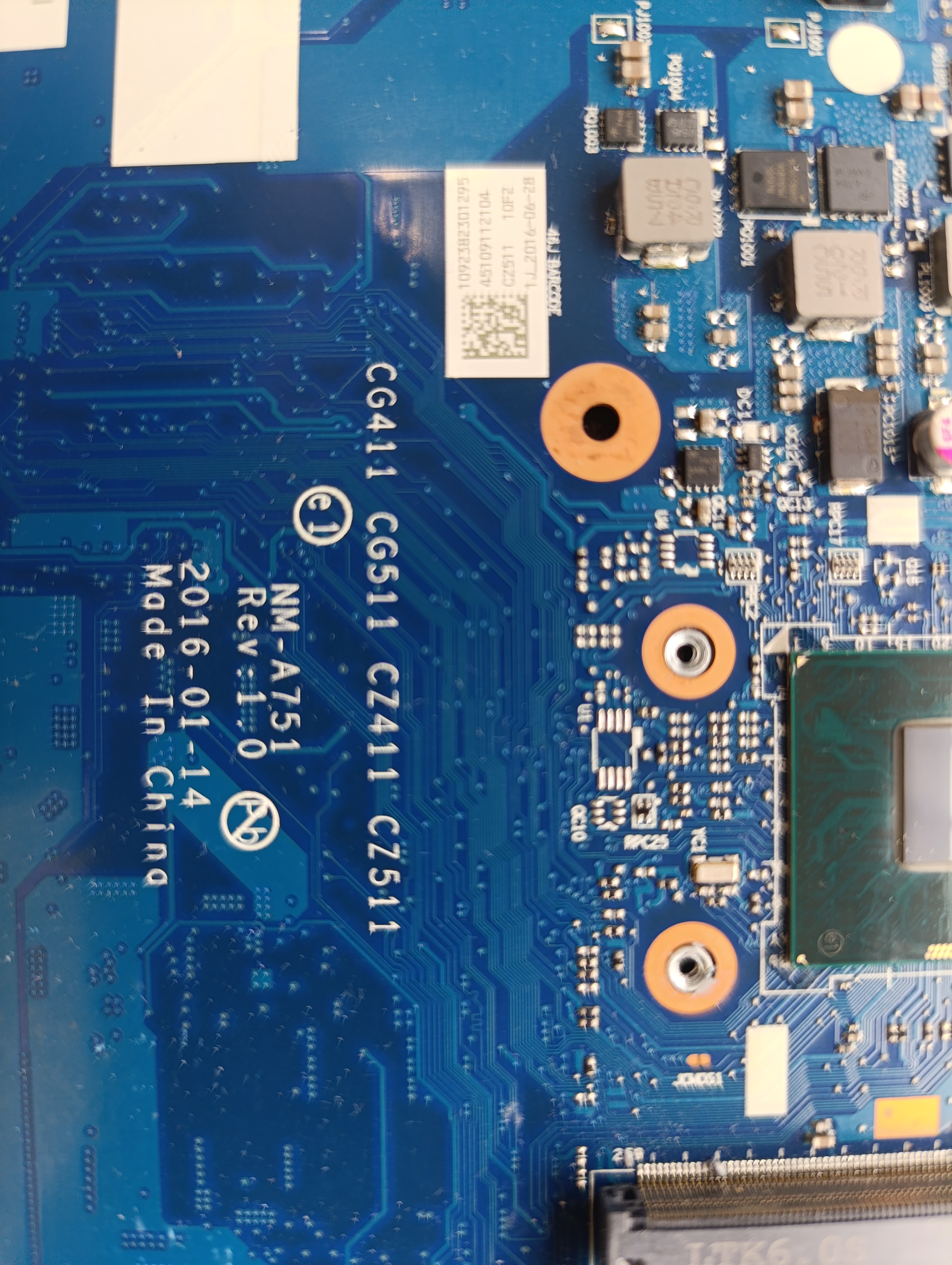 NM-A751 Lenovo 510-15ISK i7-6500U 940MX Motherboard | JVS Informática