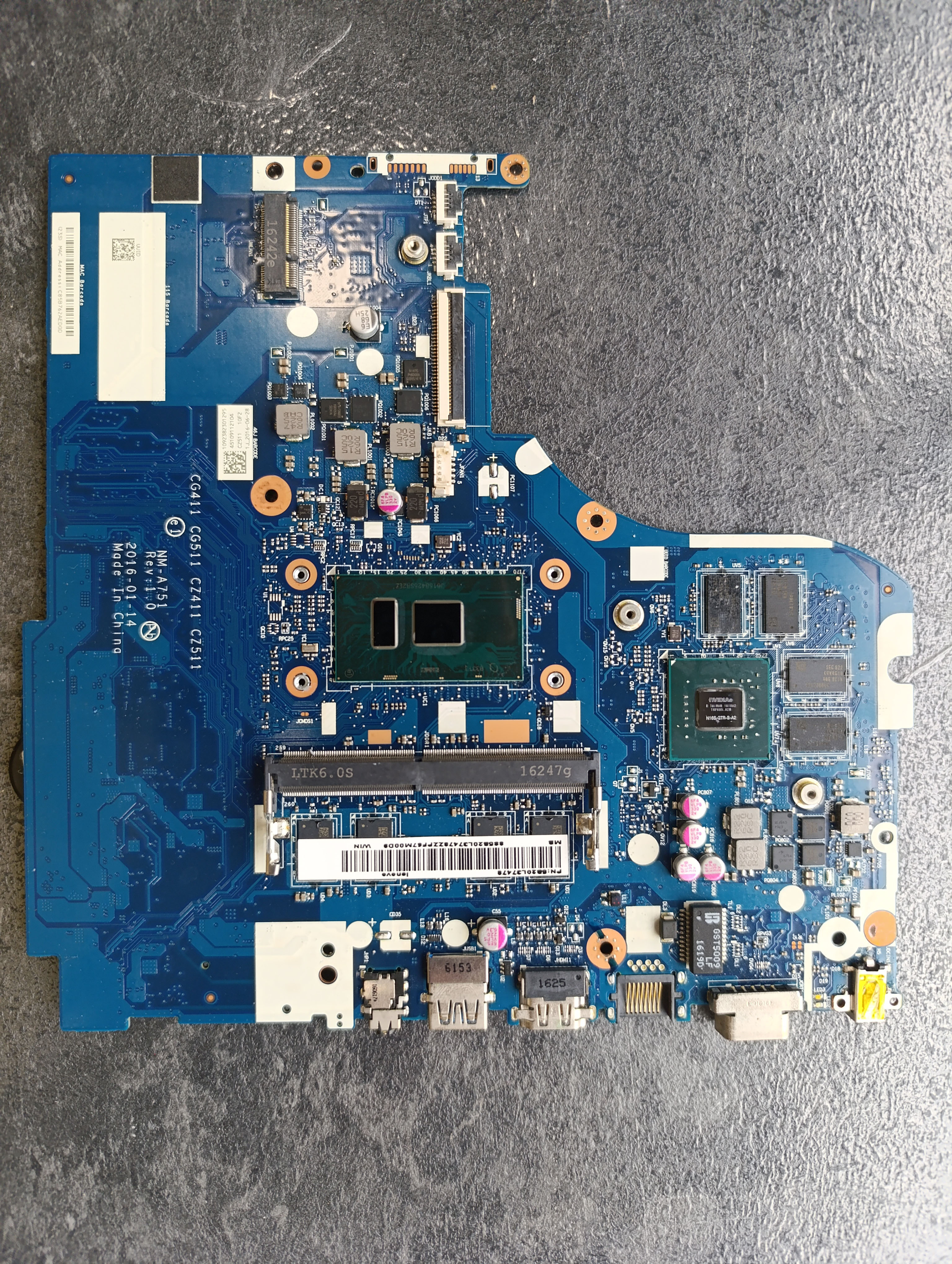NM-A751 Placa Base Lenovo 510-15ISK i7-6500U 940MX | JVS