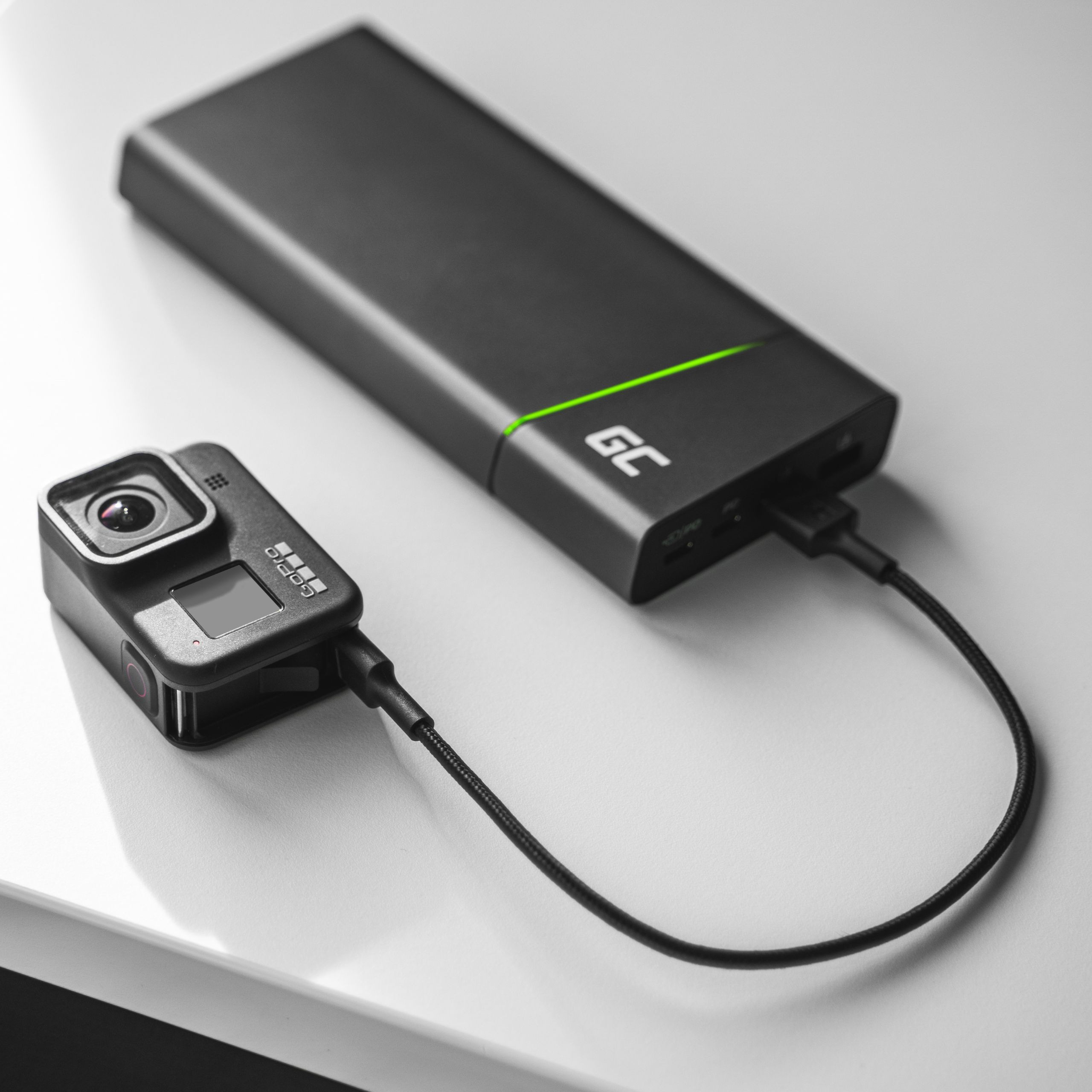 KABGC19 - Cabo USB-C Green Cell 2m Carregamento Rápido QC 3.0 | JVS Informática