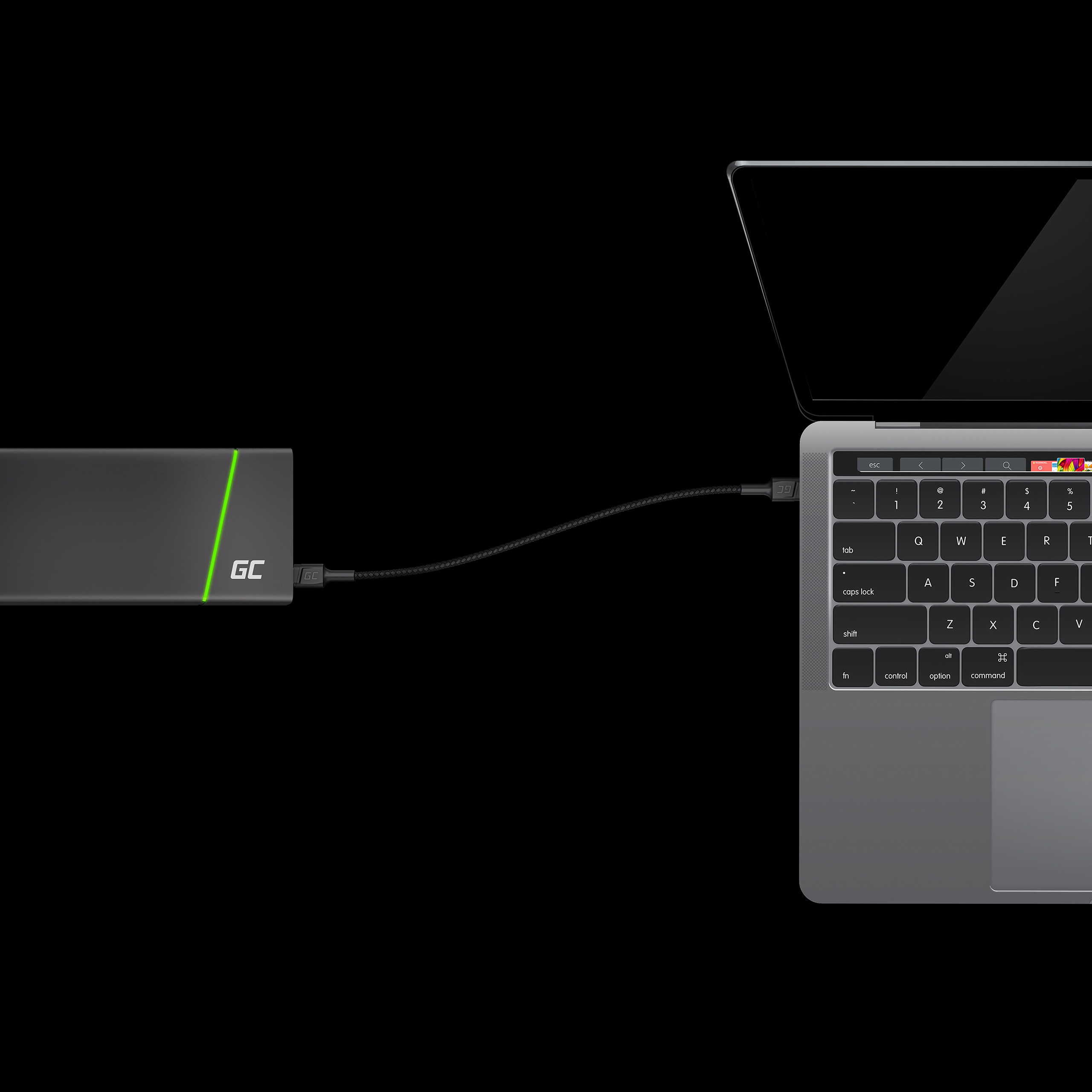 KABGC29 - Cabo USB-C para USB-C 2m 60W Green Cell | JVS Informática