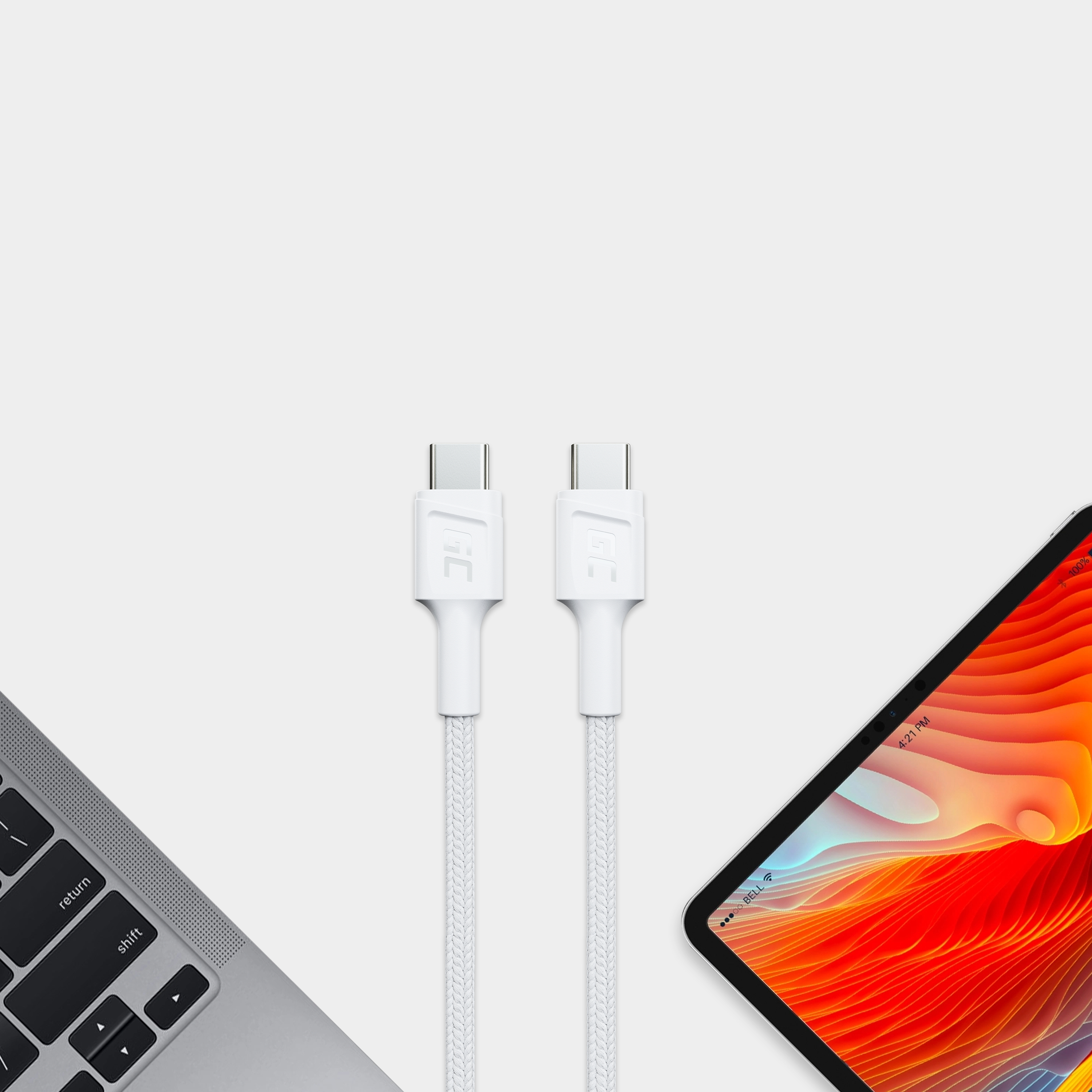 KABGC29W - USB-C 60W 2m Green Cell PowerStream Cable | JVS Informática