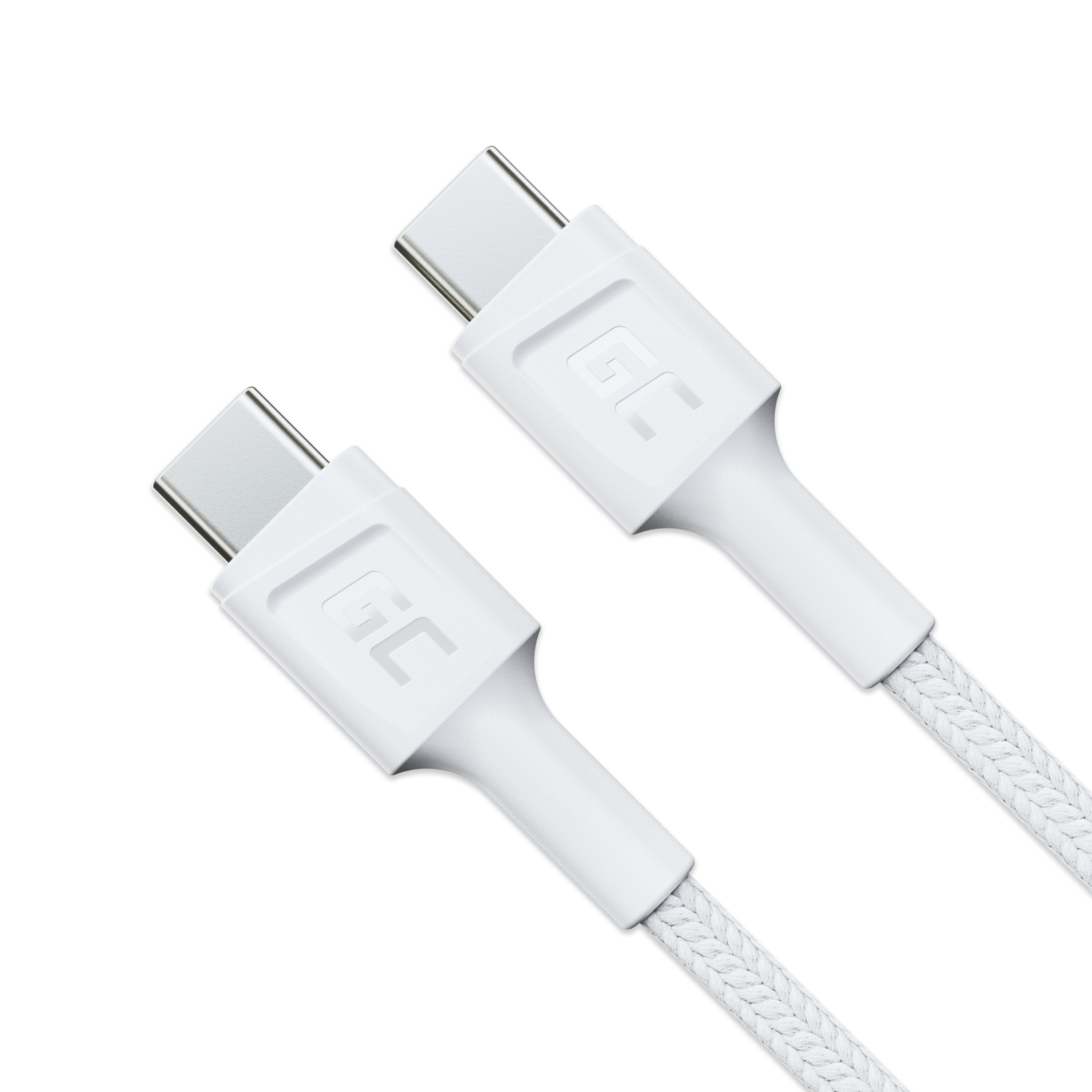 KABGC30W - Cabo USB-C para USB-C 60W Green Cell 1.2m Branco | JVS Informática