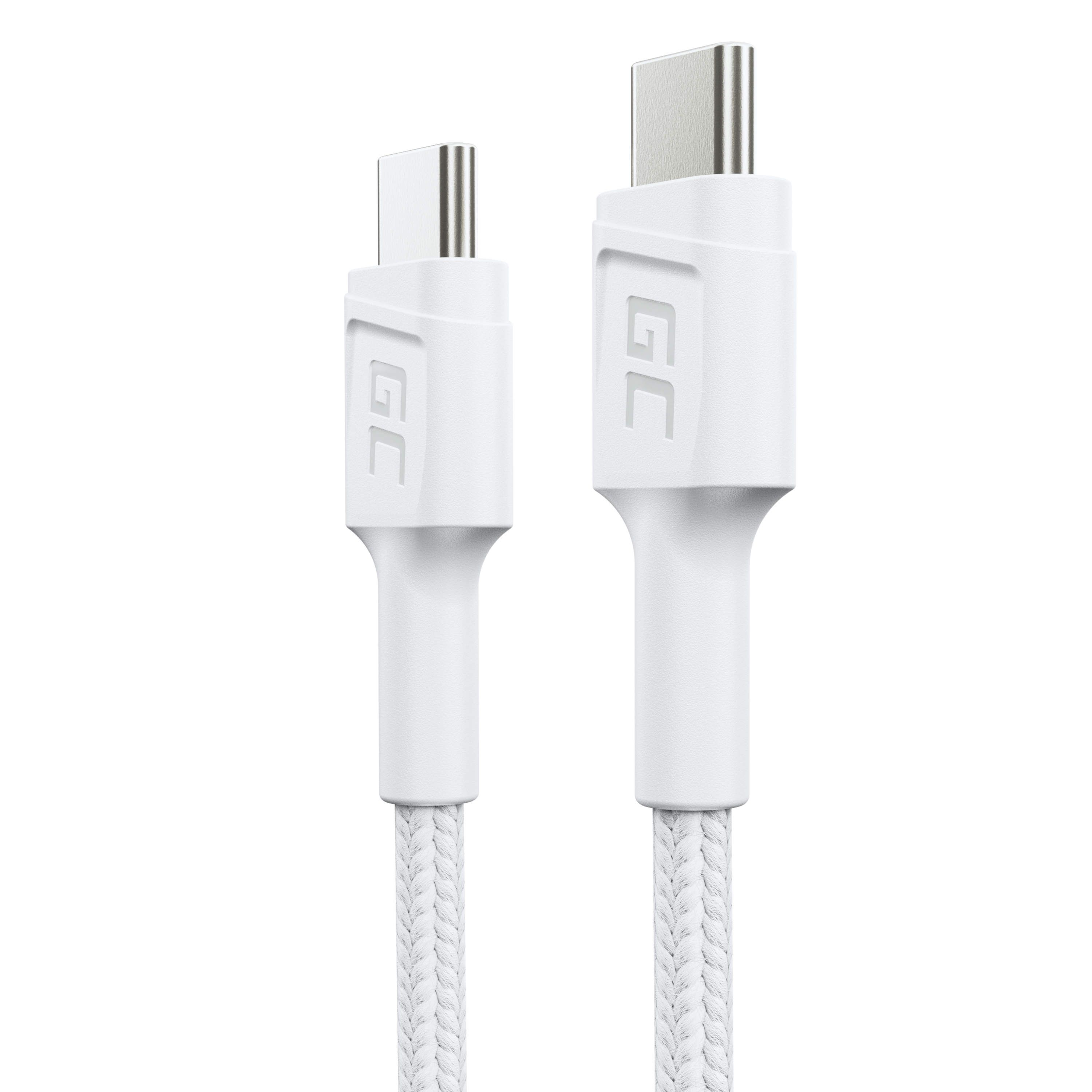 KABGC31W - Cabo USB-C para USB-C 60W Green Cell 30cm Branco | JVS Informática