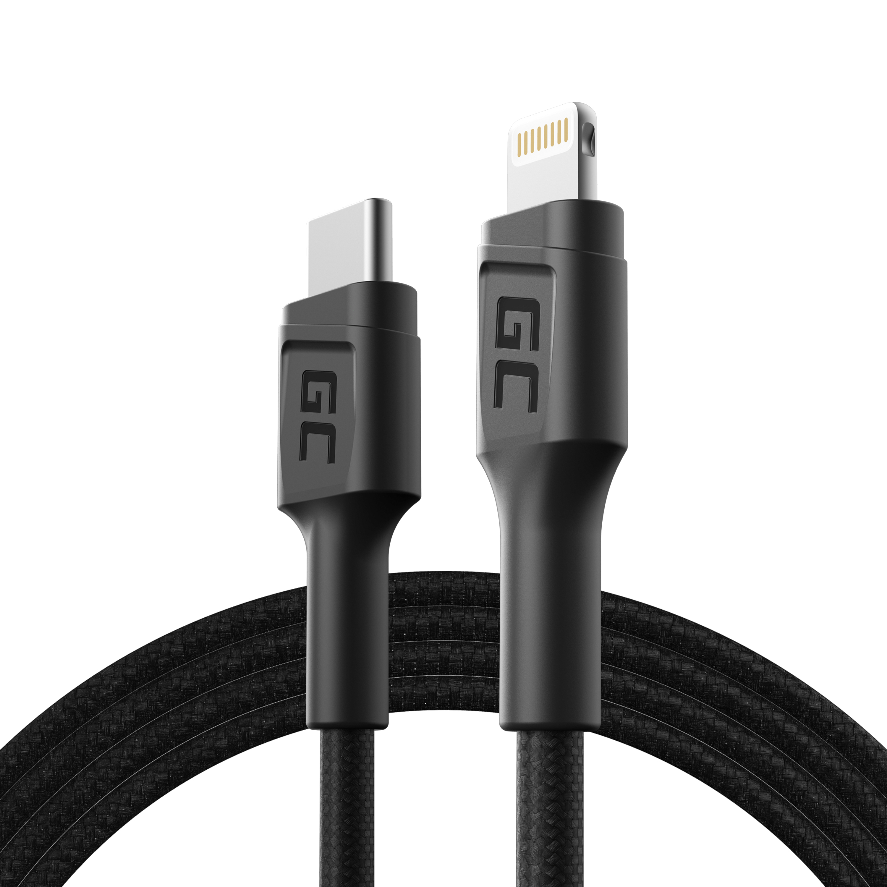 Cable Green Cell GC Power Stream USB-C a Lightning 100cm con Power Delivery (Certificado MFi)