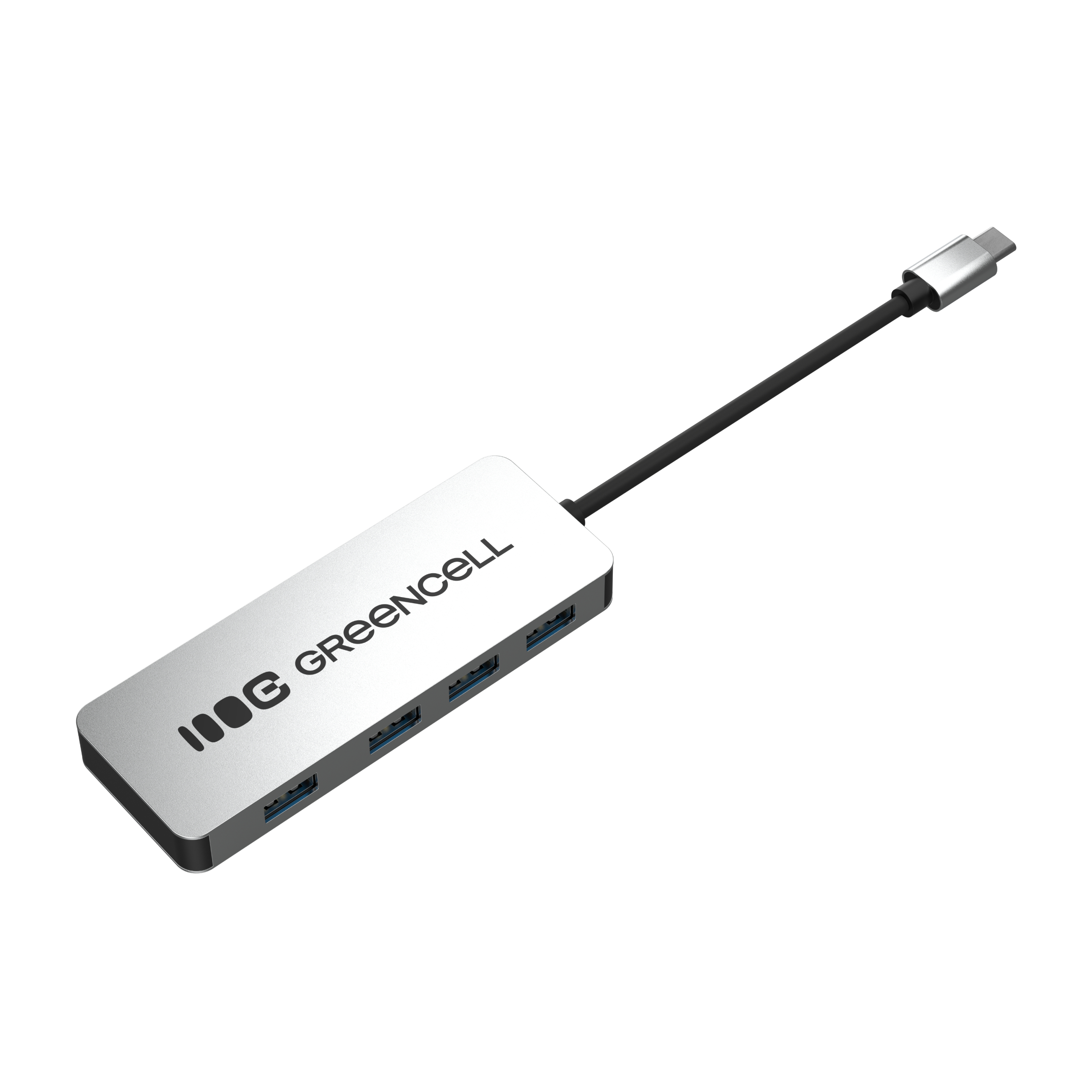 Green Cell USB-C 4-in-1 to 4x USB 3.0 5Gb/s Hub | JVS Informática