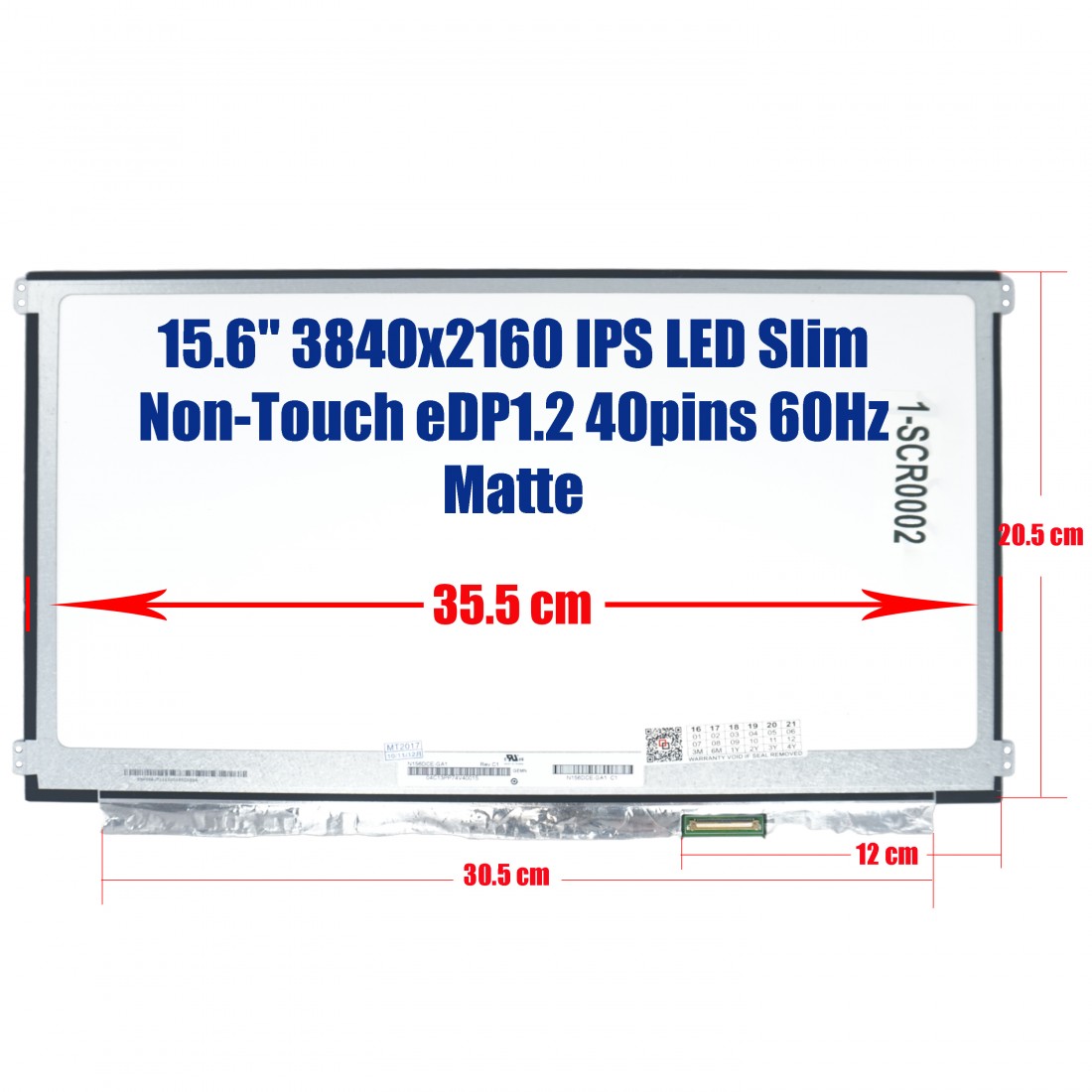 N156DCE-GA1 - Tela para Laptop 15.6" 4K UHD IPS 40pin | JVS Informática