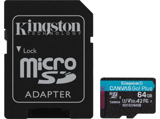 SDCG3/64GB - Kingston 64GB U3 V30 MicroSDXC Card | JVS Informática