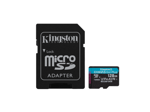 SDCG4/128GB - Cartão microSDXC 128GB Kingston Canvas Go | JVS Informática