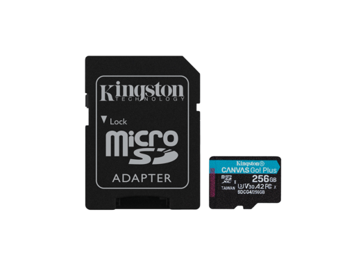 SDCG4/256GB - Carte MicroSDXC Kingston 256 Go Canvas Go | JVS Informática