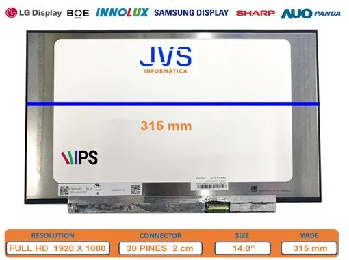 Pantalla NT140FHM-N45 V8.1 FullHD IPS 30 P... | JVS