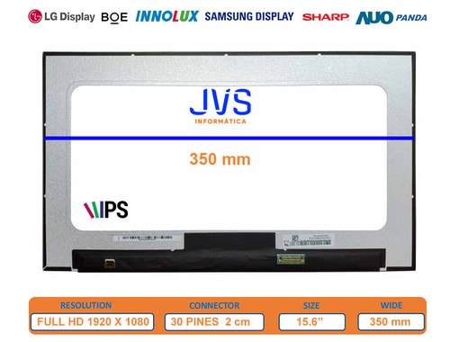 B156HAN08.5 - Pantalla 15.6" FHD IPS Mate 30 pines | JVS