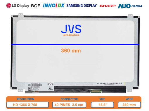 B156XW04 V.5 HW0A - Pantalla 15.6 HD Mate 40 Pines | JVS