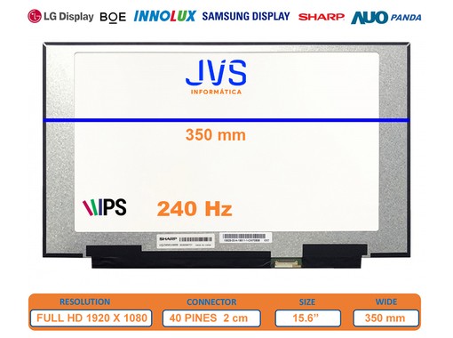 B156HAN12.2 - 15.6" FHD eDP 40-pin Slim Screen | JVS