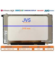 B140XTNAA.0 - 14.0" HD Matte Screen 30-pin | JVS Informática