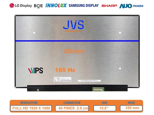 B156HANAB.H - 15.6 FHD Matte Slim 40-pin Screen | JVS