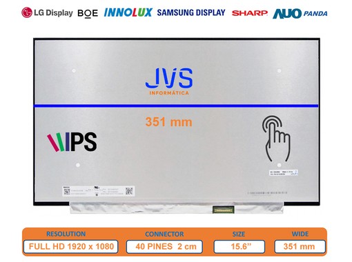 B156HAK02.0 HW6A - 15.6 FHD Matte Touch Screen | JVS
