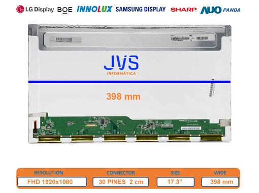 N173HGE-E11 - 17.3" FHD Glossy Screen 30pin eDP | JVS
