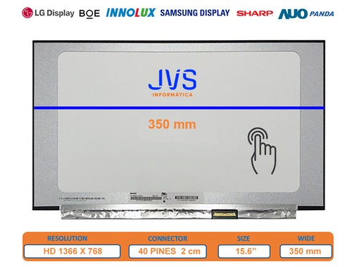 LTN156AT40-U01 - 15.6" HD 30pin Touch Screen | JVS Informática