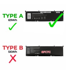 69KF2 Battery for Dell Alienware M15 M17 and G15 laptop