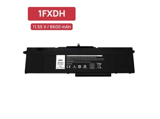 1FXDH Battery for Dell Latitude 5501 laptop - 11.55V 8600mAh