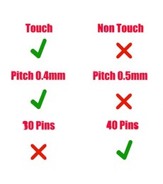 Bildschirm-Flexkabel 9R7DT für Dell XPS 13 9300 Touch 40 Pins