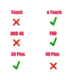 Câble Flex Vidéo LCD 1422-02K0000 pour Asus ROG Strix GL753V 30 broches
