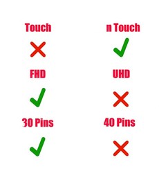 Câble Flex d'Écran 6017B0728001 pour ordinateur portable HP 340 G3 340 G4 30 broches