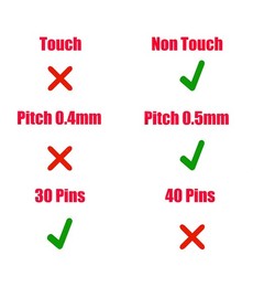 Câble Flex Vidéo 5C10S30596 pour Lenovo Yoga Slim 7 ProX 14ARH7 40 broches