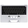 Clavier pour Apple MacBook Pro 13" A1706 (2016-2017) avec disposition US et couleur argent.