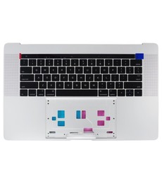 Clavier avec Topcase 661-06377 pour Apple MacBook Pro 15" A1707 (2017) Argent Disposition US