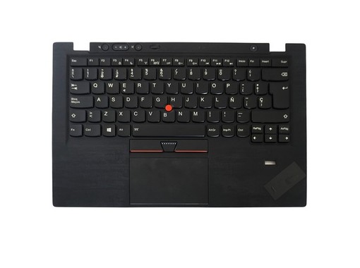 Teclado com Apoio de Pulsos Espanhol 04Y0796 para Lenovo Thinkpad X1 Carbon 1st Gen