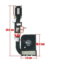 Ventilateur CPU avec dissipateur 0XRXMP pour Dell Latitude 5531 et Precision 3571
