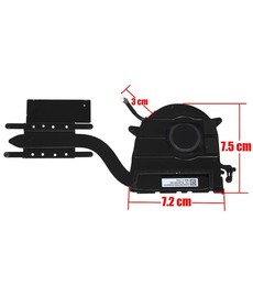 Ventoinha CPU com dissipador 5H41B77262 para Lenovo ThinkPad X13 Yoga Gen 3
