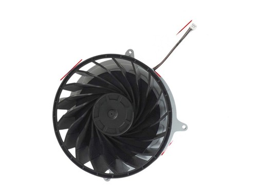 Ventilateur CPU Nidec LYP1240HGG4E pour Sony PlayStation 5 avec 17 pales et connecteur 3 broches.