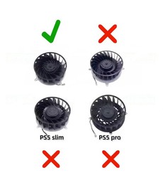 Ventilateur CPU Nidec LYP1240HGG4E pour Sony PlayStation 5 avec 17 pales et connecteur 3 broches.