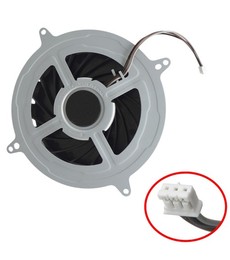 CPU-Lüfter Nidec LYP1240HGG4E für Sony PlayStation 5 mit 17 Flügeln und 3-Pin-Anschluss.