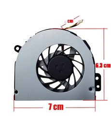 Ventoinha CPU HFMH9 para Dell Inspiron 14R N4110 e Vostro 3450 com conector de 3 pinos