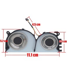 Ventilador CPU y GPU EG50040S1-CD50-S9A para Xiaomi Mi Notebook Air 13.3" 2018