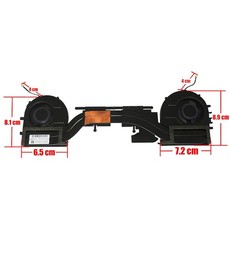 Ventilateur et dissipateur 5H40Y67588 pour Lenovo ThinkPad P1 Gen 3 et X1 Extreme 3rd Gen