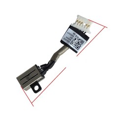 DC Jack de carregamento DD0Z92AD000 para portátil Dell com cabo de 4.8cm e 5 pinos