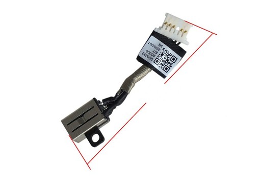 DD0Z92AD000 DC charging jack for Dell laptop with 4.8cm cable and 5 pins