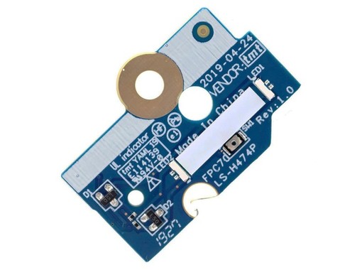 Placa de botón de encendido LS-H474P para portátil HP Pavilion Gaming 17-CD