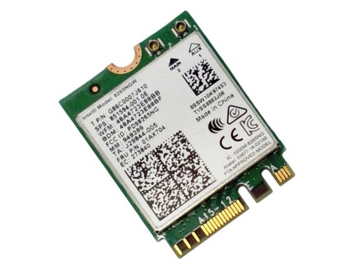Placa WiFi Intel 8265NGW M.2 2230 para portáteis Dell com referência 8F3Y8