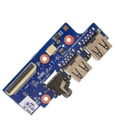 Placa de portas USB e Áudio Jack 6050A2549301 para portátil HP Envy 17-J