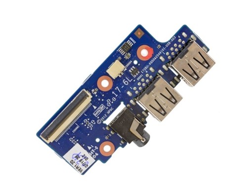 Placa de puertos USB y Audio Jack 6050A2549301 para portátil HP Envy 17-J