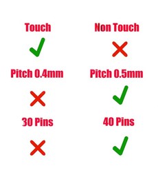 Screen Flex Cable DC02C00FL10 for Lenovo X1 Yoga 4th and 5th Gen 40 pins