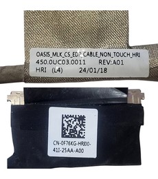 Câble Flex Vidéo LCD 0F76KG pour Dell Latitude 7340 7350 Non-Touch 30 broches
