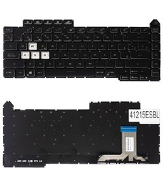 Clavier Espagnol pour Asus ROG Strix G15 G513 0KBR0-4810US00 avec RGB