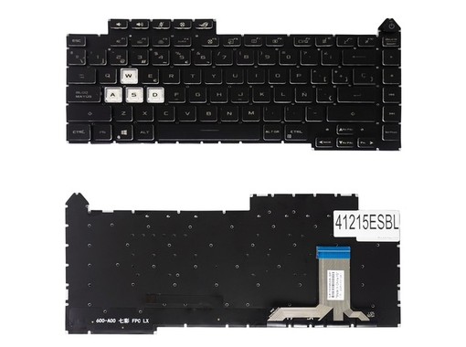 Spanische Tastatur für Asus ROG Strix G15 G513 0KBR0-4810US00 mit RGB