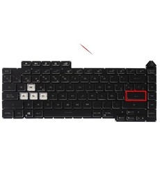 Clavier Espagnol pour Asus ROG Strix G15 G513 0KBR0-4810US00 avec RGB